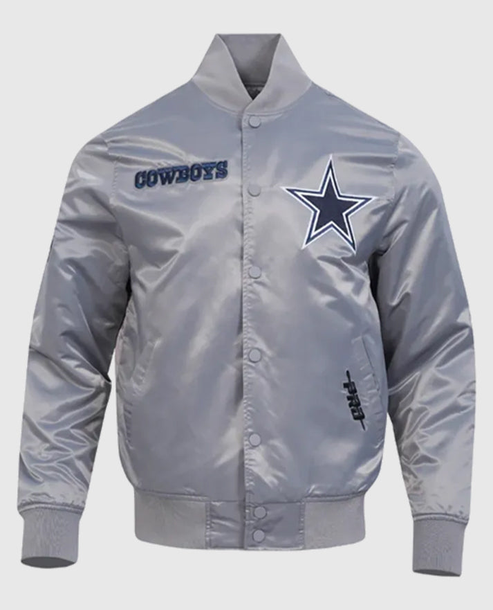 Dallas Cowboys Souvenir Satin Grey Jacket