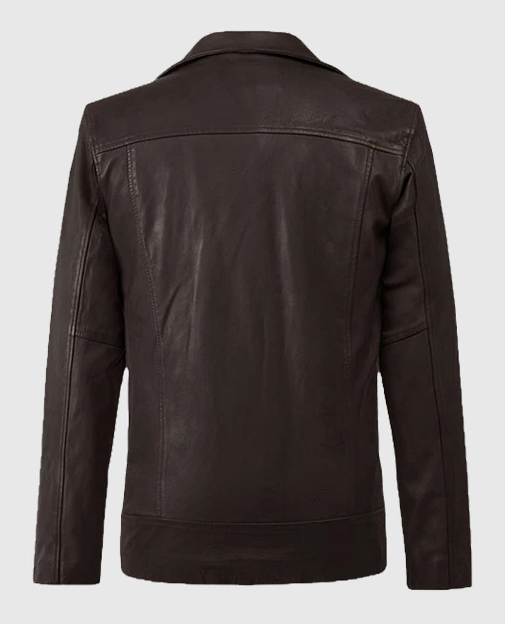  Dauntless Brown Biker Leather Jacket
