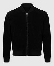 David Beckham Suede Leather Black Jacket