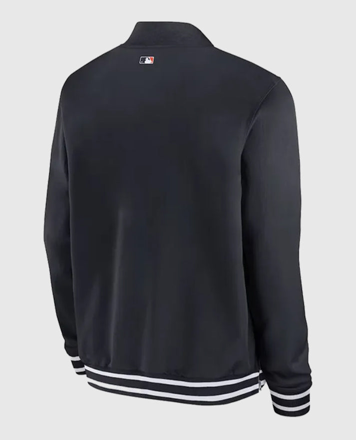 Detroit Tigers Black Bomber Full-Zip Black Jacket