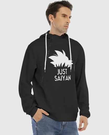 Dragon Ball Just Saiyan Black Hoodie