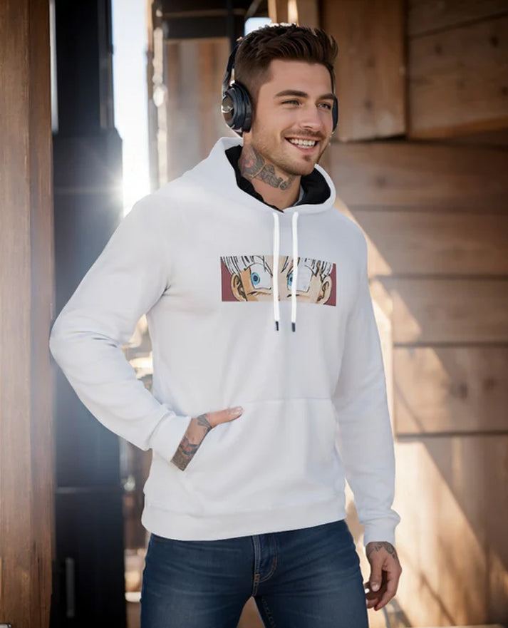 Dragon Ball Trunks Fusion White Pullover Hoodie