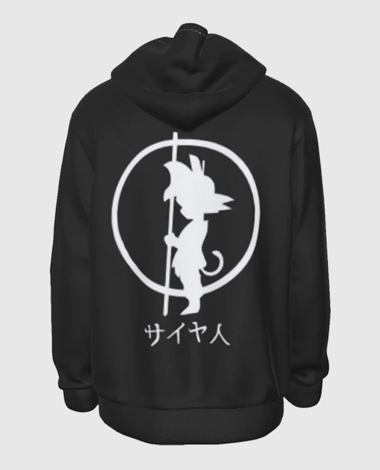 Dragon Ball Z White Shadow Kid Goku Pullover Hoodie