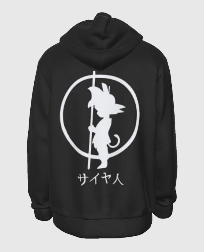 Dragon Ball Z White Shadow Kid Goku Pullover Hoodie