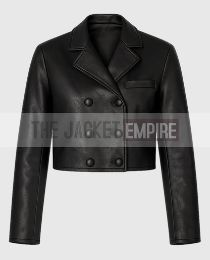 Drew Barrymore Show Christina Ricci Black Leather Jacket