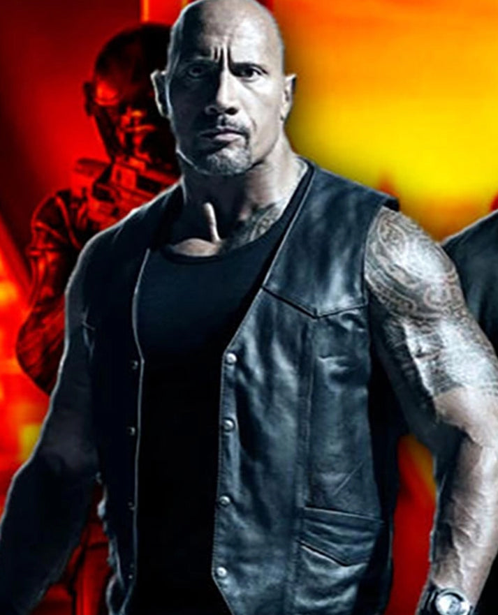 Dwayne Johnson The Fate Of The Furious Leather Vest