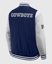 Elements Elite Dallas Cowboys Navy Varsity Jacket 