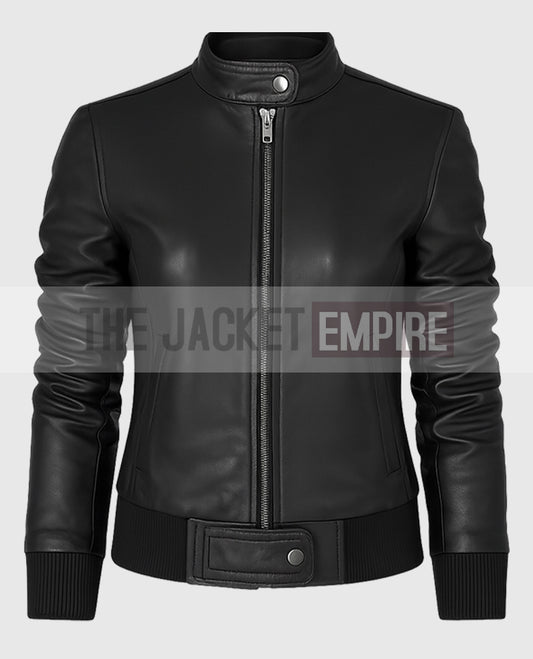 Elena Gilbert The Vampire Diaries Black Leather Jacket