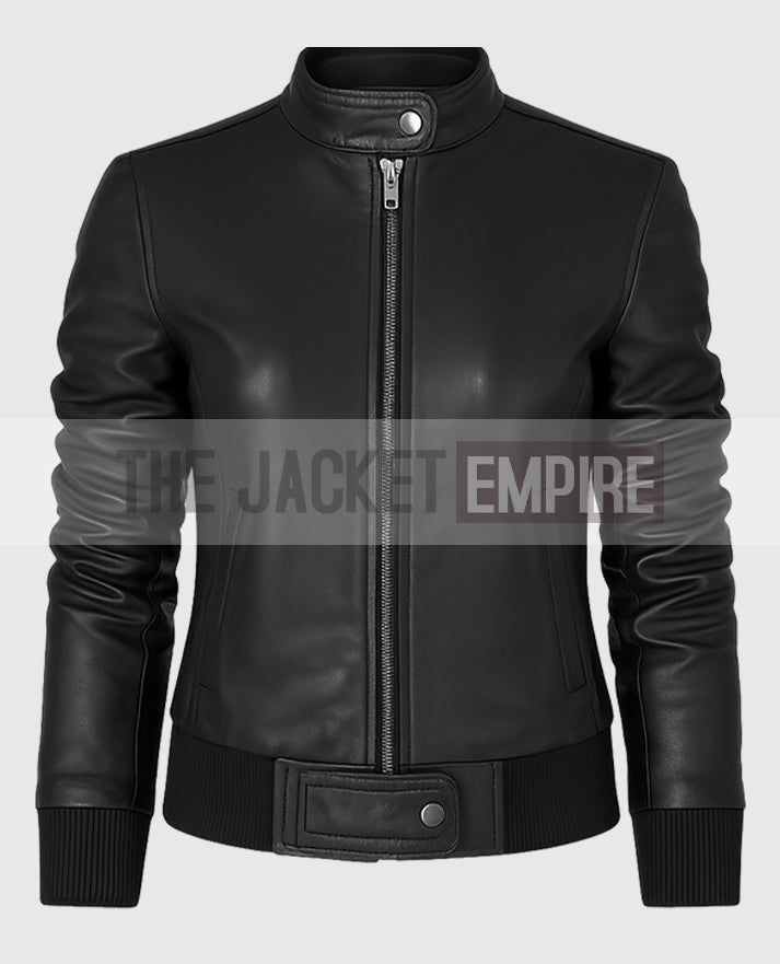 Elena Gilbert The Vampire Diaries Black Leather Jacket