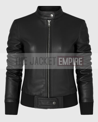 Elena Gilbert The Vampire Diaries Black Leather Jacket