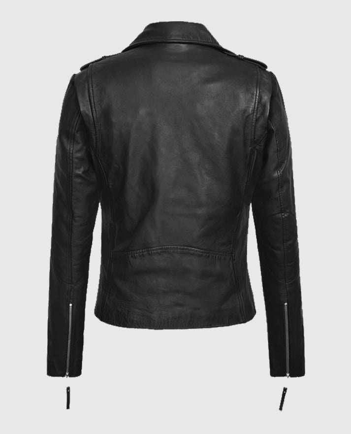 Elsa Pataky Motorcycle Black Leather Jacket