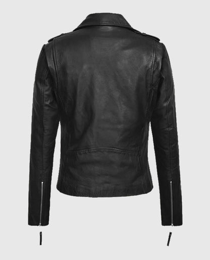 Elsa Pataky Motorcycle Black Leather Jacket