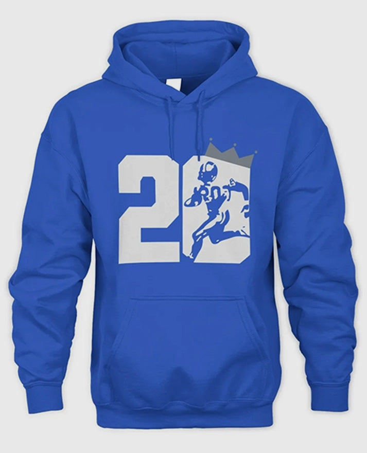 Eminem Barry Sanders Blue Hoodie