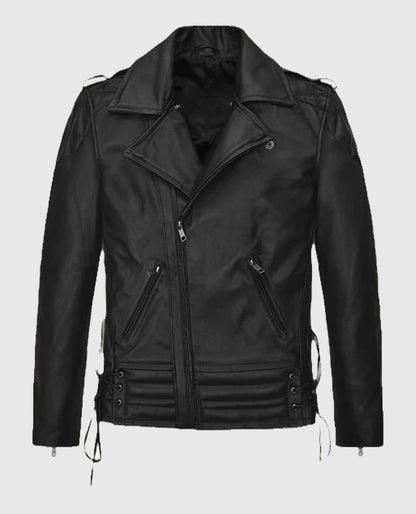 Freddie Mercury Black Biker Leather Jacket
