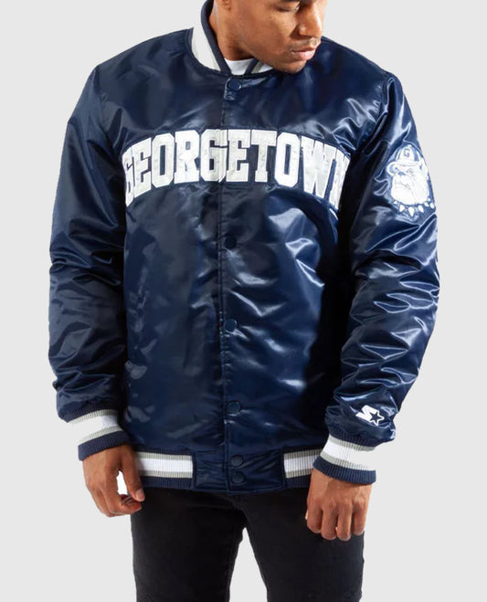 Georgetown Starter Navy Blue Jacket