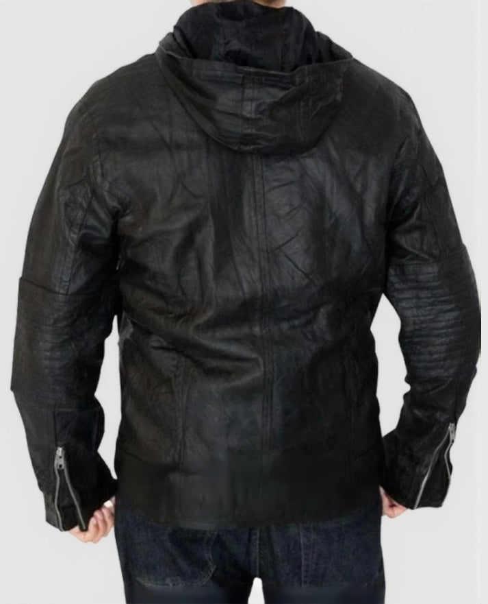 Ghost Protocol Mission Impossible Black Leather Jacket