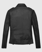 Hailey Baldwin Bieber Black Moto Leather Jacket