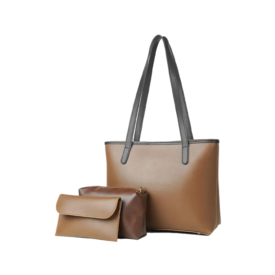 Alice Tote Bag Set of 3 Brown