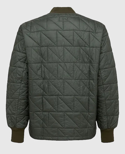 Jabari Banks Bel-Air 2022 Gray quilted jacket