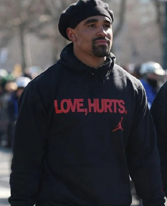 Jalen Hurts Love Hurts Black Hoodie
