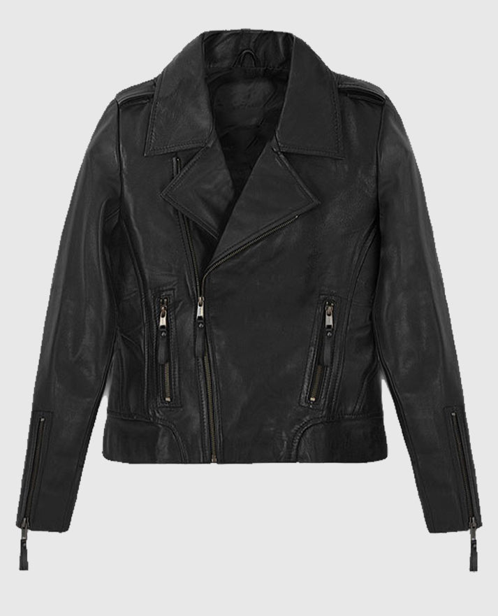 Jennifer Aniston Black Leather Jacket