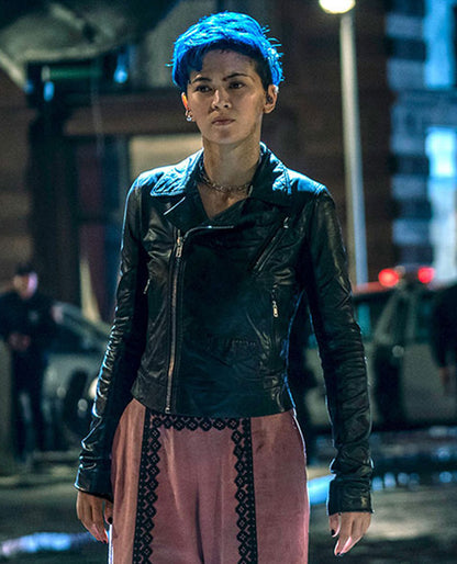 Jessica Henwick The Matrix Resurrections Leather Jacket