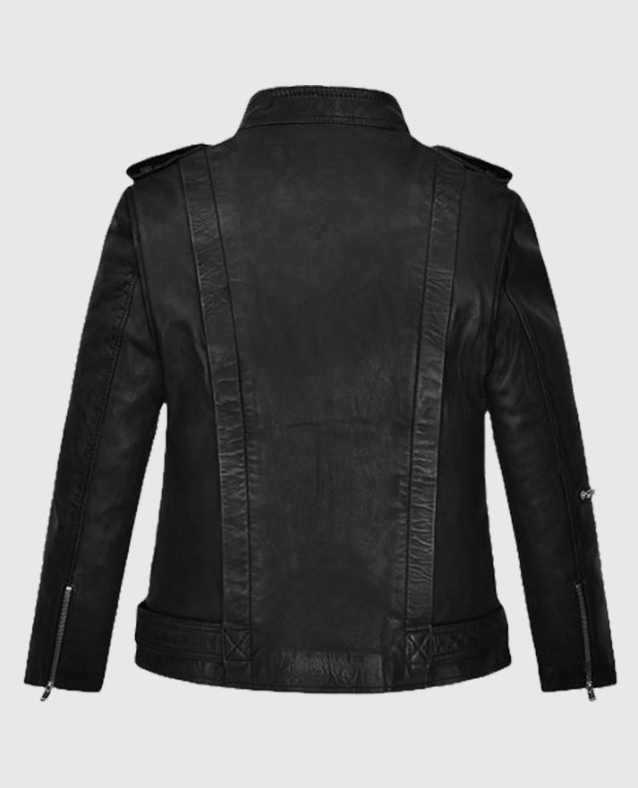 Jodie Comer Doctor Foster Leather Black Jacket