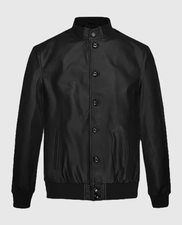 John Cho Black Leather Jacket