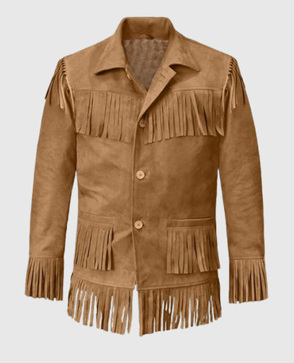 Jon Voight Midnight Cowboy Brown  Leather Jacket