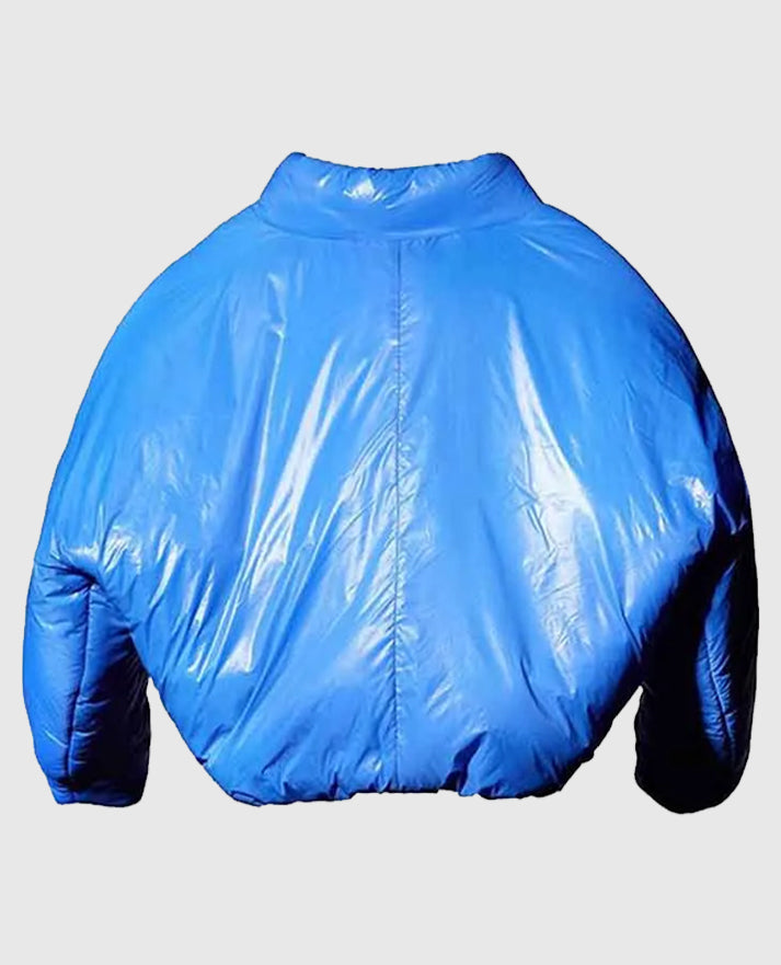 Kanye West Yeezy Gap Blue Puffer Jacket