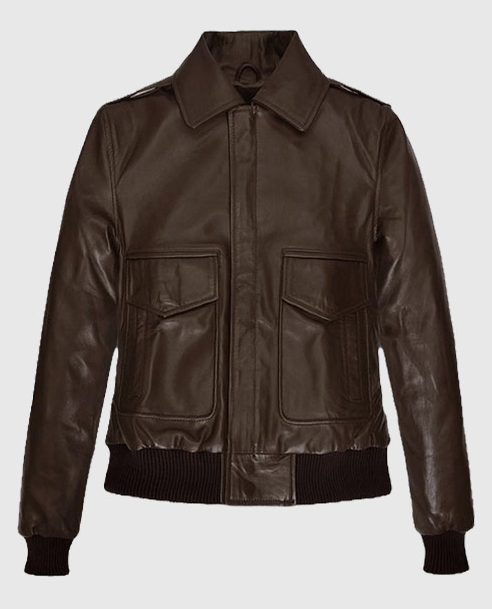 Kendall Jenner Bomber Leather Jacket