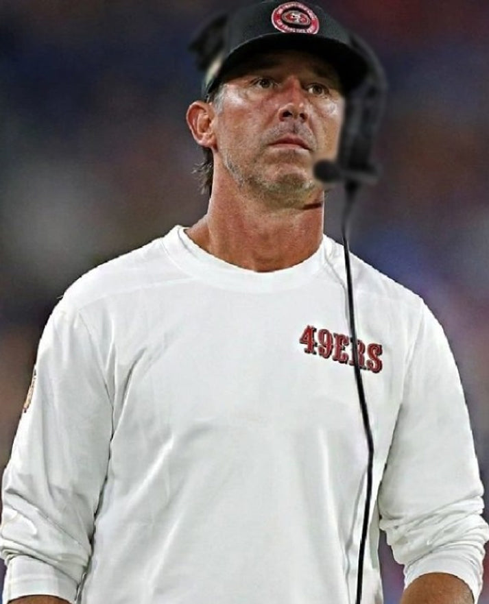 Kyle Shanahan 49ers Long Sleeves Shirt White