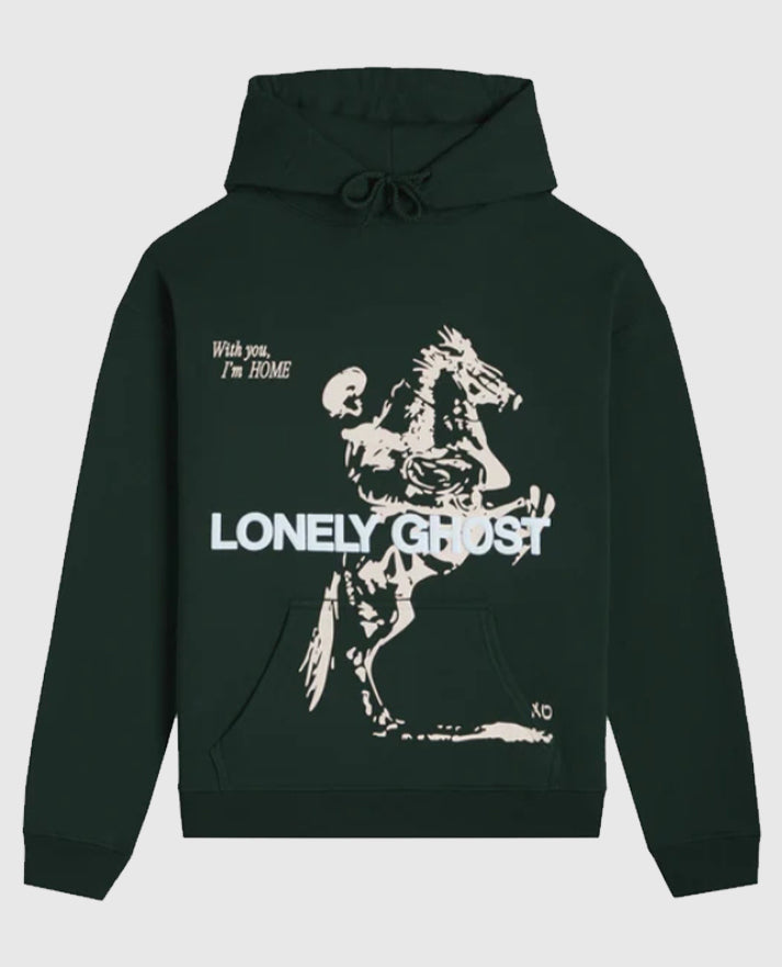 Lonely Ghost Green Hoodie