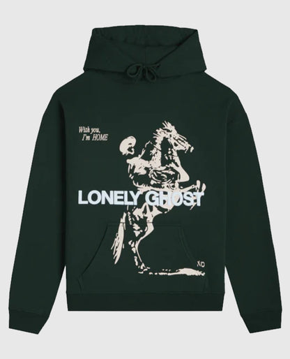 Lonely Ghost Green Hoodie