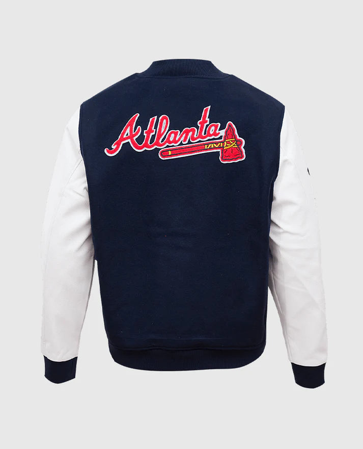 MLB Atlanta Braves Men's Blue Varsity Jacket