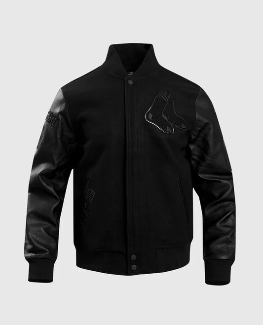 MLB Boston Red Sox Men’s Black Varsity Jacket