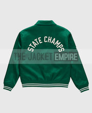 MaXXXine 2024 Green Satin Jacket