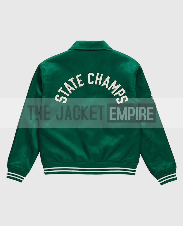 MaXXXine 2024 Green Satin Jacket