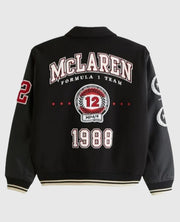 McLaren Varsity Bomber Black Jacket