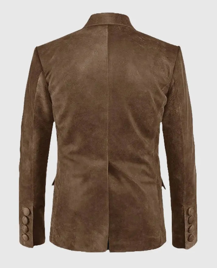 Men's Quaint Leather Blazer