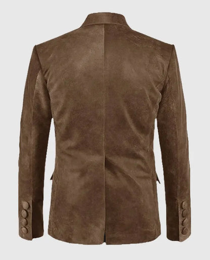 Men's Quaint Leather Blazer