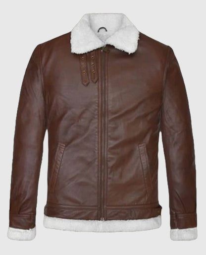 Men’s B3 Aviator Spanish Brown Leather Jacket