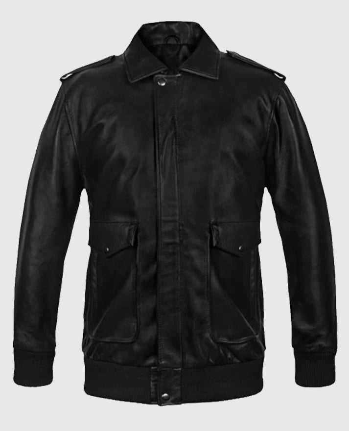 Men’s Bomber A2 Flight Leather Jacket