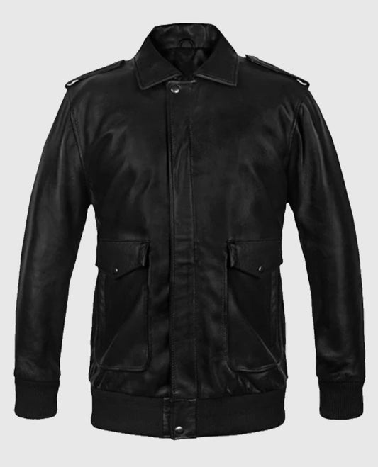 Men’s Bomber A2 Flight Leather Jacket