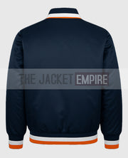 Men's Detroit Tigers Varsity Blue Satin Jacket