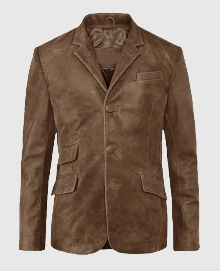 Men's Quaint Leather Blazer