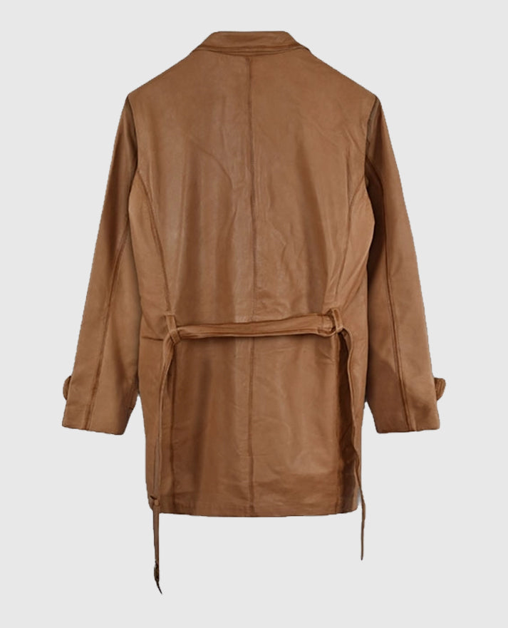 Men's Royal Flying Tan Burnished Long Coat