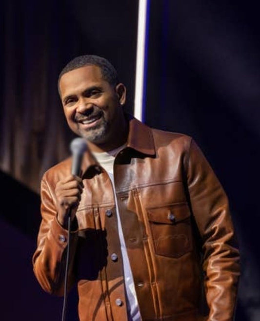 Mike Epps Brown Leather Jacket