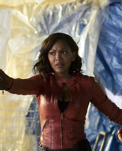 Minority Report Meagan Good Red Leather Jacket
