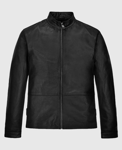 Minority Report Tom Cruise (John Anderton) Black Leather Jacket